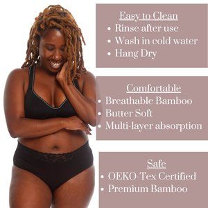 Sustainable Period/Pee Proof Underwear| Washable & Reusable| FLOH Wear Brief